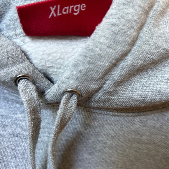 Supreme Rhinestone Shadow Hooded 2022, Sweatshirt 'Heather Grey' , XL - Picture 7 of 16